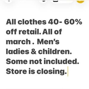 My store isClosing Sale no low balling.